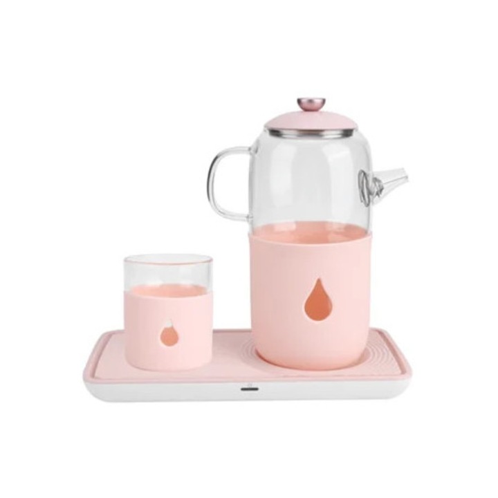 Fierbator apa cu filtru pentru ceai AIRNOVA® AquaVita, 2200W, Capacitate 2.0L, Filtru detasabil, Oprire automata, Inox/Negru