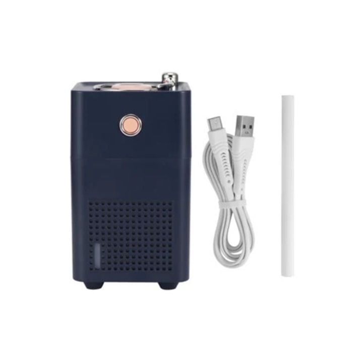 Retro 300ml párásító, hordozható, LED-del, USB töltéssel, otthonra és irodába