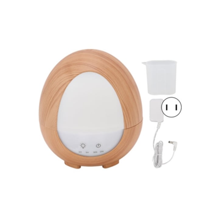 Umidificator portabil de birou 1L, cu ceata silentioasa si lumina de noapte, pentru acasa si birou