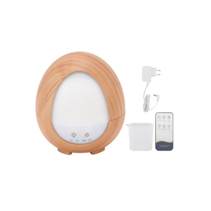 Umidificator mini, portabil, 350ml, cu lumina de noapte, USB reincarcabil