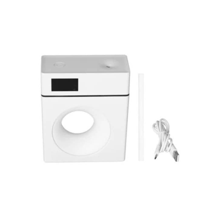Umidificator desktop 1L cu 2 porturi USB si lumina de noapte, pentru acasa si birou