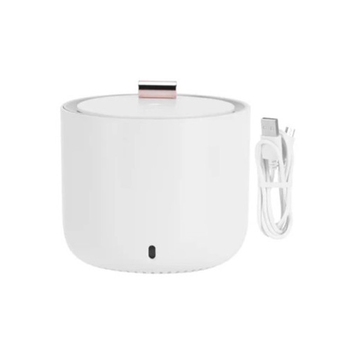 Umidificator de aer retro 300ml, portabil, cu LED, incarcare USB, pentru acasa si birou