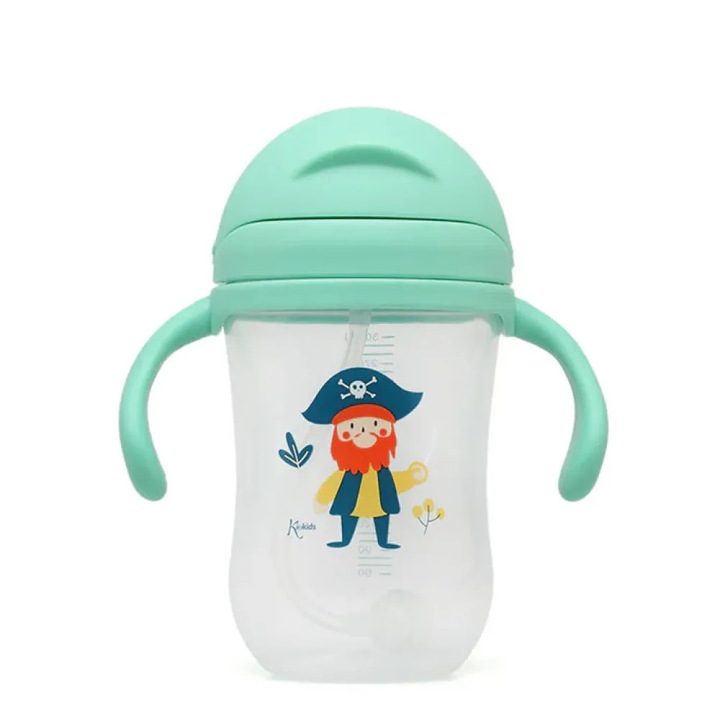Cana cu manere pentru bebelusi, Kiokids, 300ml, 6 luni+