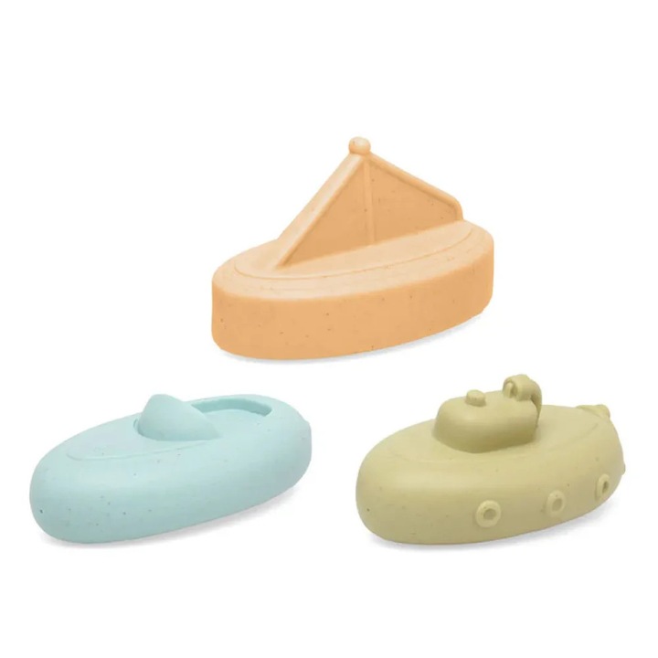 Set Jucarii de Baie Kiokids, 3 piese, fara gauri, culori vesele