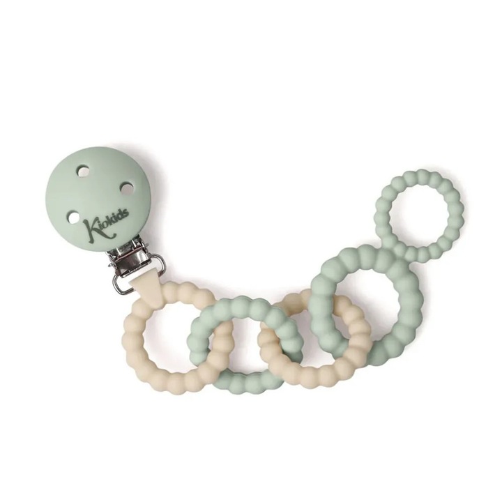 Clips pentru suzeta, Kiokids, silicon, 20cm