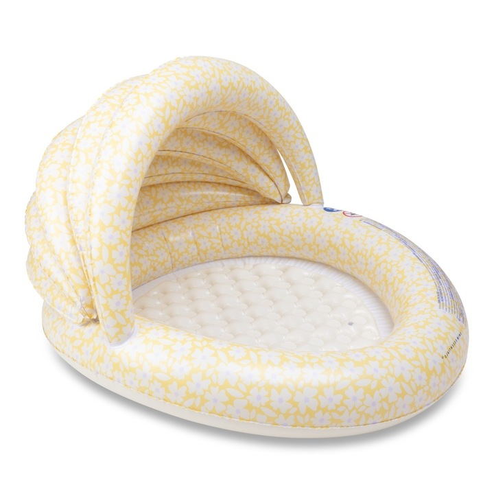 Piscina pentru copii set Swim Essentials, flori galbene, 100x100x77cm