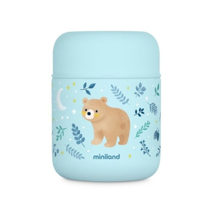 Termos pentru mancare Miniland 280ml Bear, inox, 280ml, 9x13cm