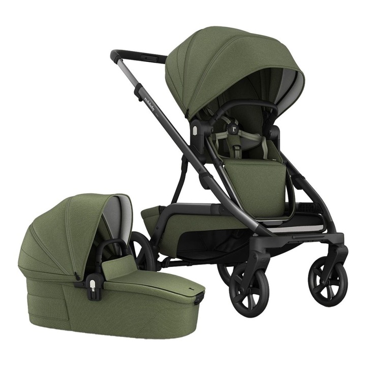 Carucior Redsbaby Nuvo 2-in-1 Ivy, 18 forme, greutate 8.2kg, dimensiuni 60.5x86x43cm