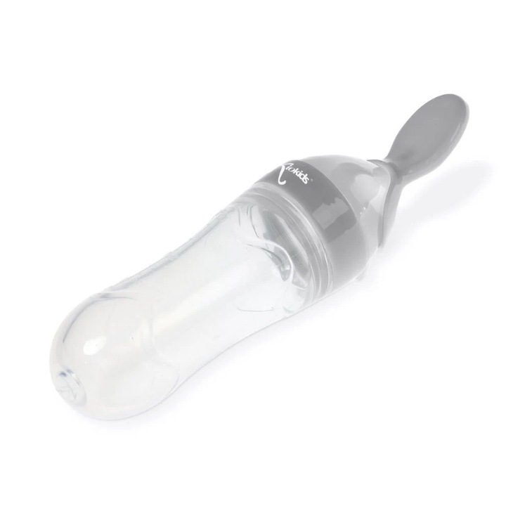 Lingurita de masurare pentru bebelusi Kiokids, 90ml, silicon, pentru copii 6+ luni
