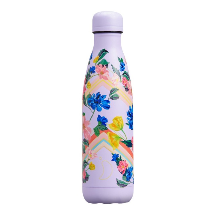 Termos Chilly's Floral Graphic Garden 500ml, 24 ore rece, 12 ore cald, inox 304