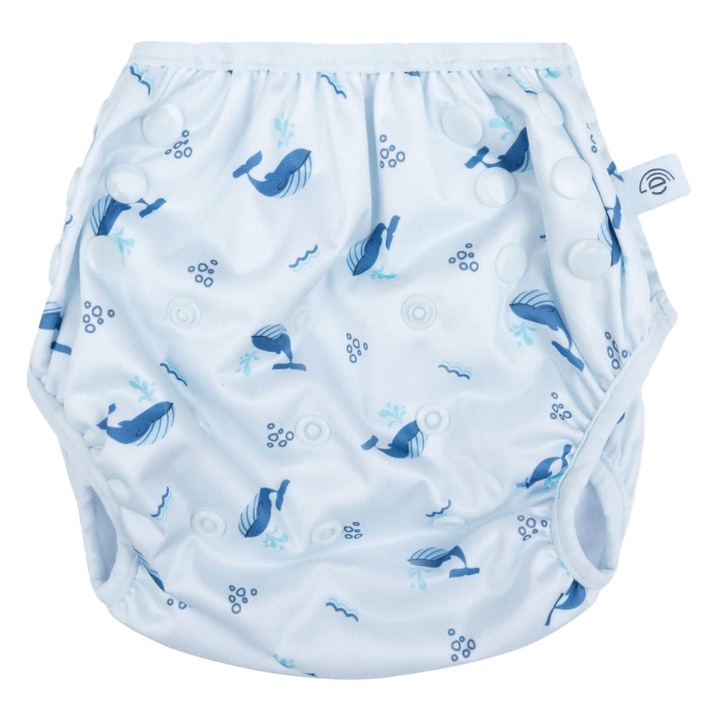 Scutece-costum de baie Swim Essentials "White Whale" pentru varstele 0-3 ani