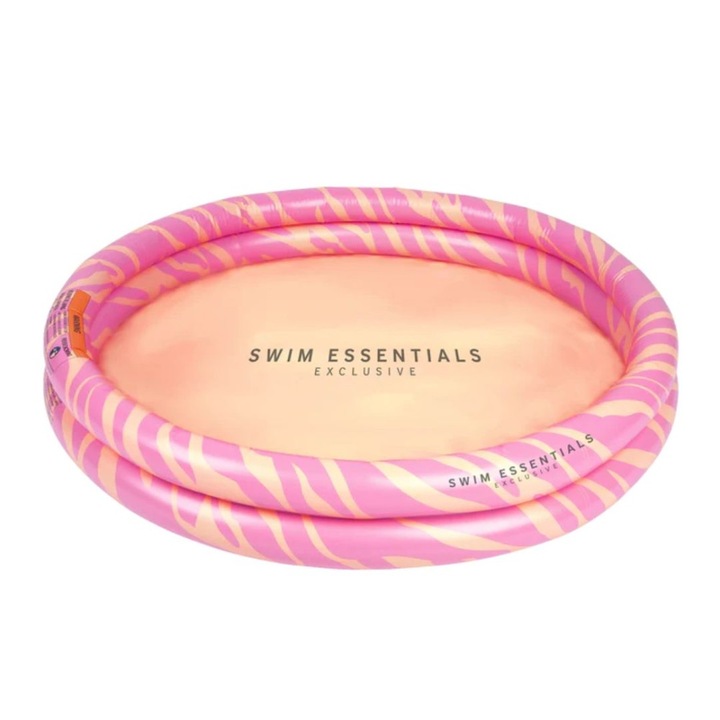 Phouskote Piscina Zebra cu 2 Aerothalamous, Swim Essentials, 100cm, pentru copii de la 1 an