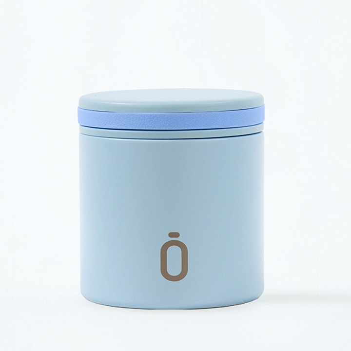 Termos Runbott Capri 400ml, design compact, inox 304, albastru, 95x110x95mm