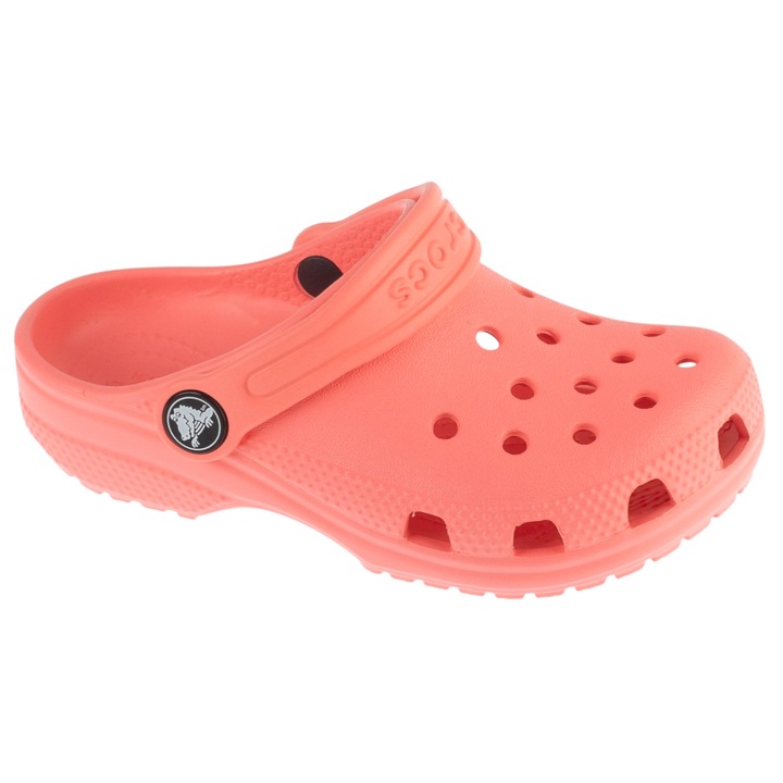 Saboti copii fete, Crocs Classic Clog Kids T 206990-6UI, Roz, 24/25 EU
