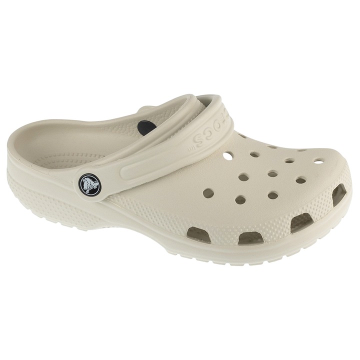 Saboti slingback de cauciuc, Crocs Classic Clog Kids 206991, Gri