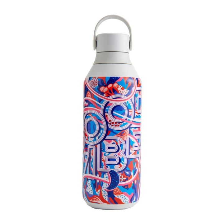 Termos Chilly's Series 2 Urban Murals 500ml, 24 ore rece, 12 ore cald, inox, multicolor