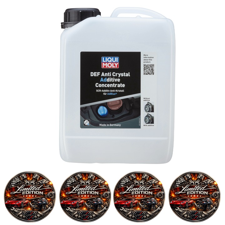 Aditiv AdBlue Liqui Moly DEF Anti Crystal, 2.5 L, set 4x Stickere auto
