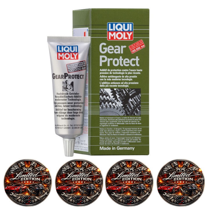 Aditiv Transmisie Manuala Liqui Moly Gear Protect, 80 ml, 4x Stickere auto