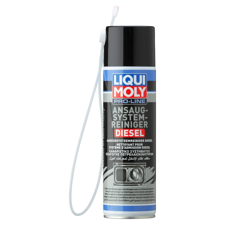 Spray Curatare Aditiv Diesel Liqui Moly Pro-Line, 400 ml, Galben Deschis, Set 4 Stickere