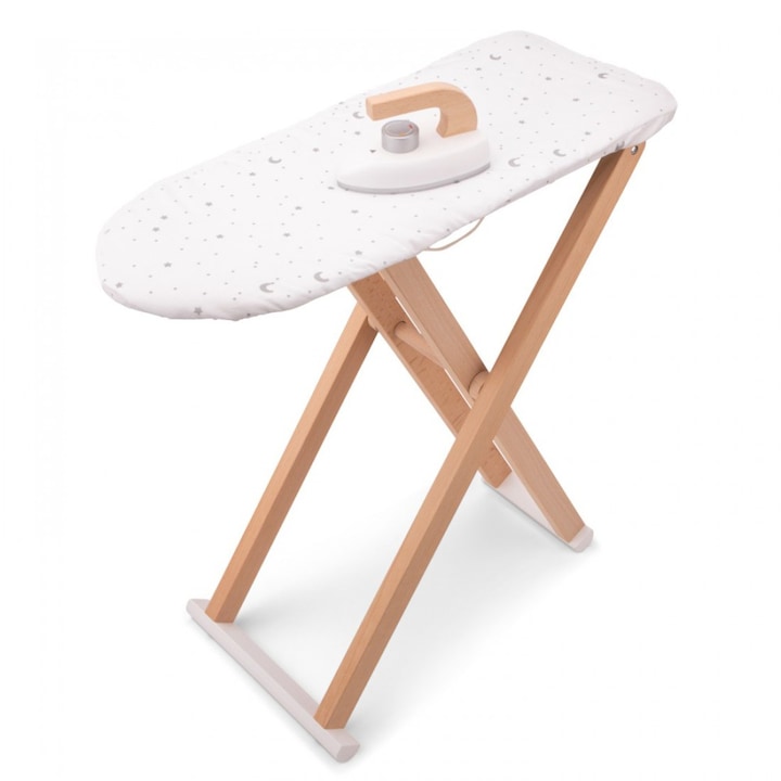 Gyermek takarítókészlet, New Classic Toys, fából készült, 55x22x55cm, 3 éves kortól