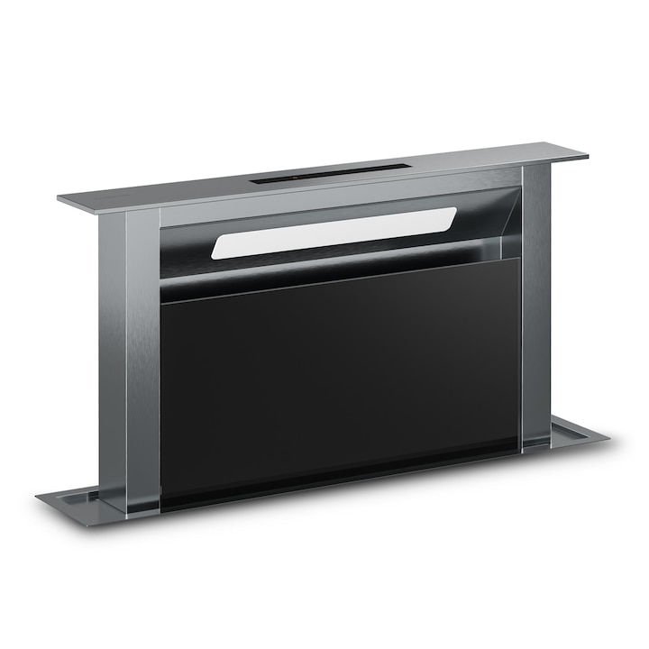 Hota incorporabilă Klarstein Verosteel, putere 906, 2 m/h, Clasa energetică A++, 90cm, design minimalist, sticlă neagră