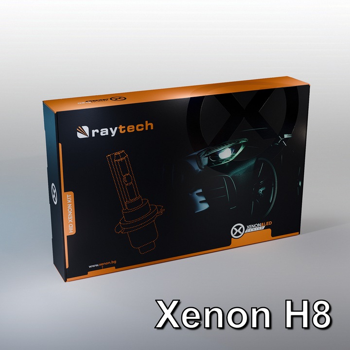 Sistem Xenon H8 RayTech 35W AC CANBUS, 6000 K