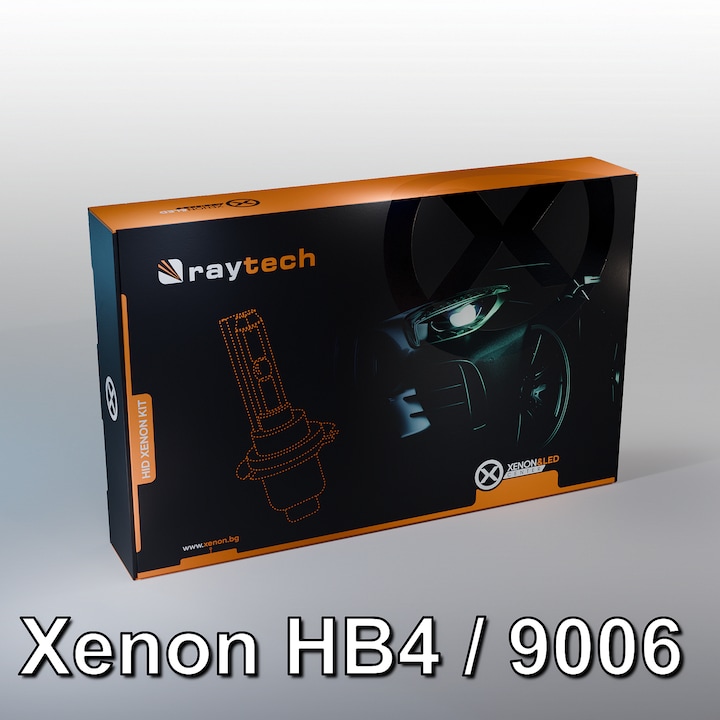 Sistem Xenon HB4/9006 RayTech 35W AC pentru mașină, 8000 K