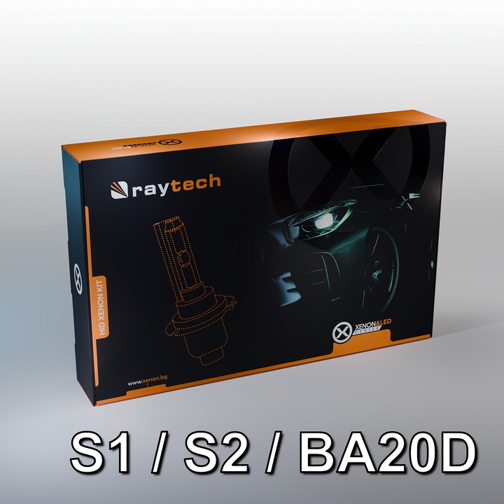 Xenon система S1/S2/BA20D RayTech 35W AC CANBUS, 12000 К