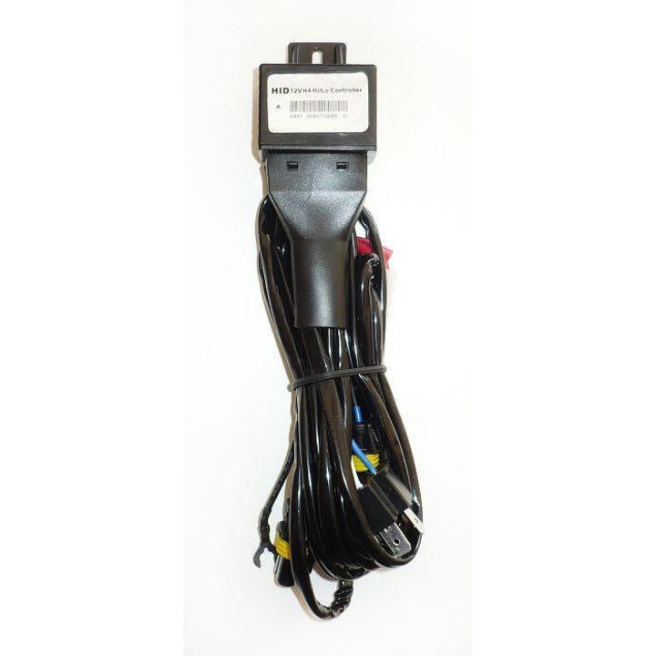 Cablaj pentru sistem bi-xenon auto cu controler (pentru două faruri) 12V – pentru becuri H4, HB5/9007, H13/9008, HB1/9004, HS1