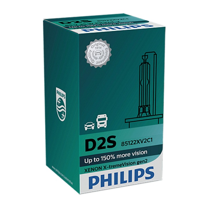 Xenon Крушка D2S 35W AC Philips X-treme Vision gen2