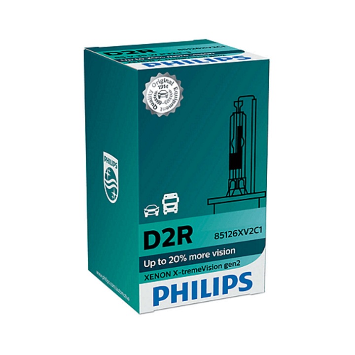 Xenon Izzó D2R 35W AC Philips X-treme Vision gen2