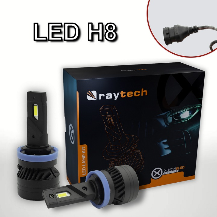 LED izzók H8 RayTech 90W 6000K CANBUS