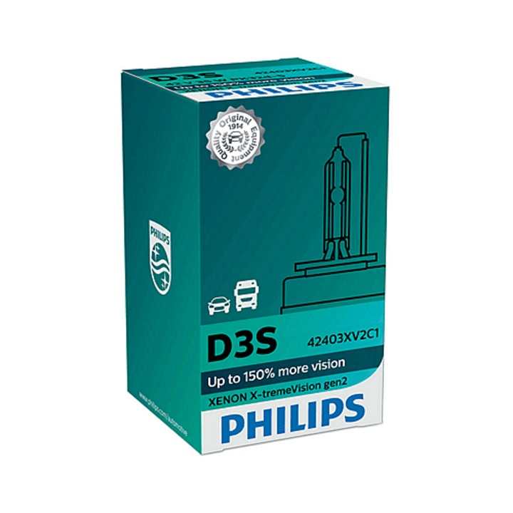 Xenon Крушка D3S 35W AC Philips X-treme Vision gen2