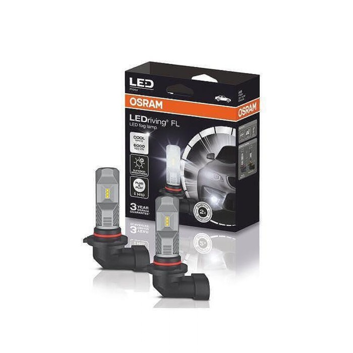 LED izzók H10 OSRAM 8.2W 6000K – 2. generáció, hosszú élettartam