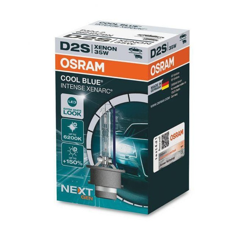 Xenon Крушка D2S 35W AC Osram Xenarc Cool Blue Intense Next Gen +150%