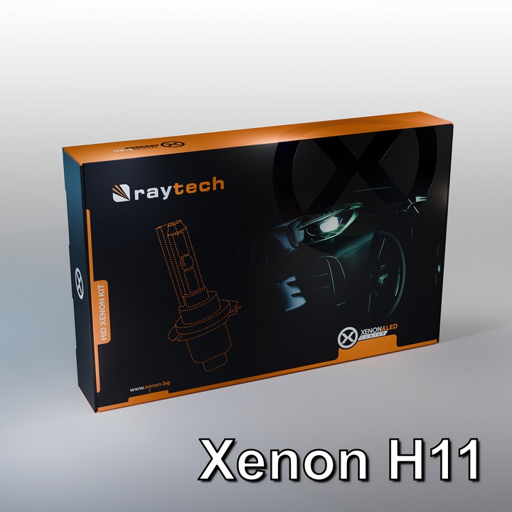 Xenon rendszer H11 RayTech 35W AC autóhoz, 10000 K