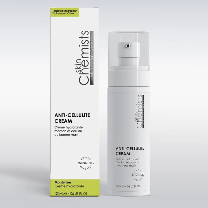Crema anticelulită 120ml SkinChemists, textură netedă, hidratare intensă, pentru femei