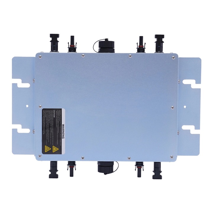 Microinverter solar conectat la retea, WVC-1200W, Putere 1200 W, AC 180–260 V, MPPT 99, 5%, pana la 6 unitati pe sir (monofazat), IP65, Albastru