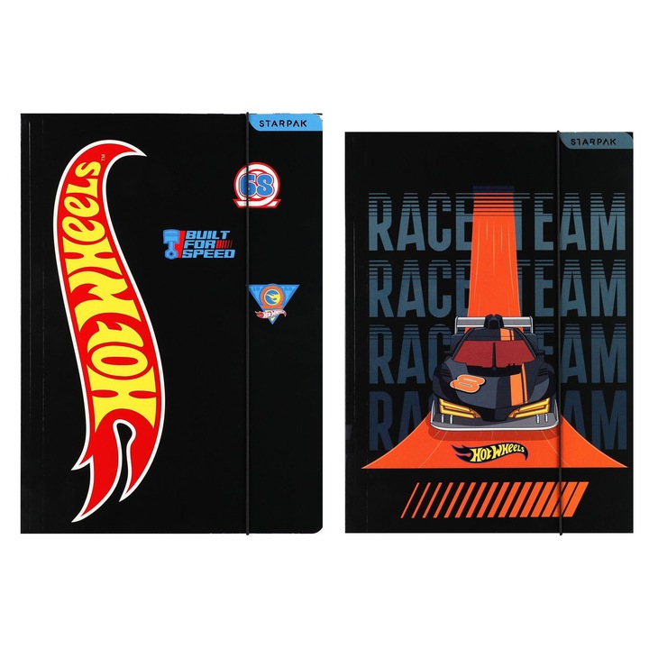 Hot Wheels A4 mappa, szett, laminált, többszínű