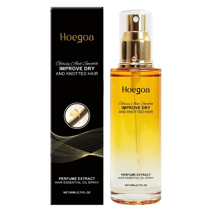 Hidratáló hajolaj, HOEGOA, 80ml, nem zsíros formula, minden hajtípusra