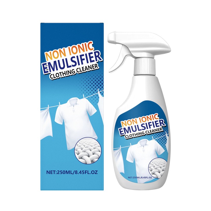 Emulgeálószer ruházathoz, folttisztító oldat, 250ml, maradványmentes, biztonságos minden szövethez