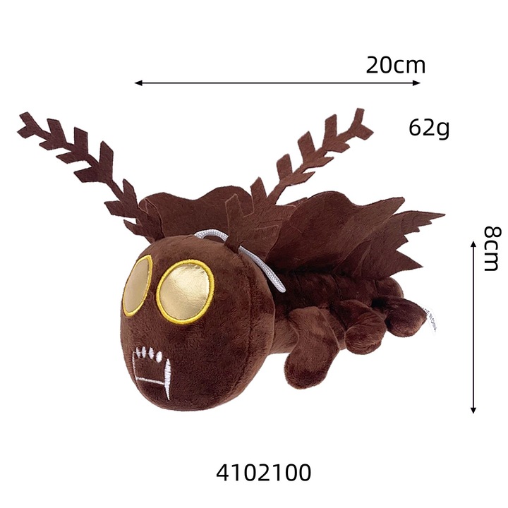 Jucarie de plus, Moth, 24cm, multicolor, set de personaje din jocul DOORS FLOOR 2