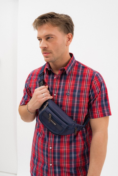 budmil férfi övtáska, AMOLDO26, Kék