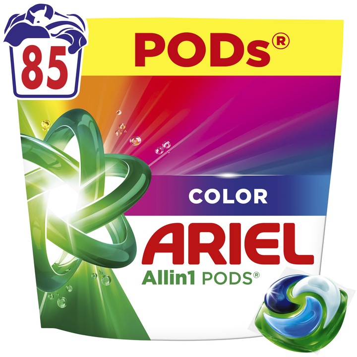 Ariel Allin1 PODS Color kapszulás mosószer, 85 mosáshoz