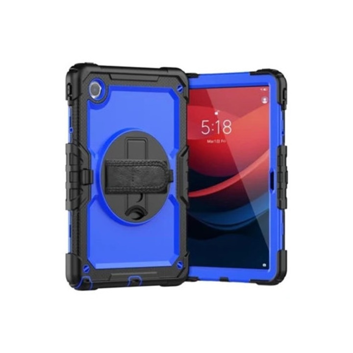 Калъф за Lenovo M9 9 2023, против отпечатъци, син