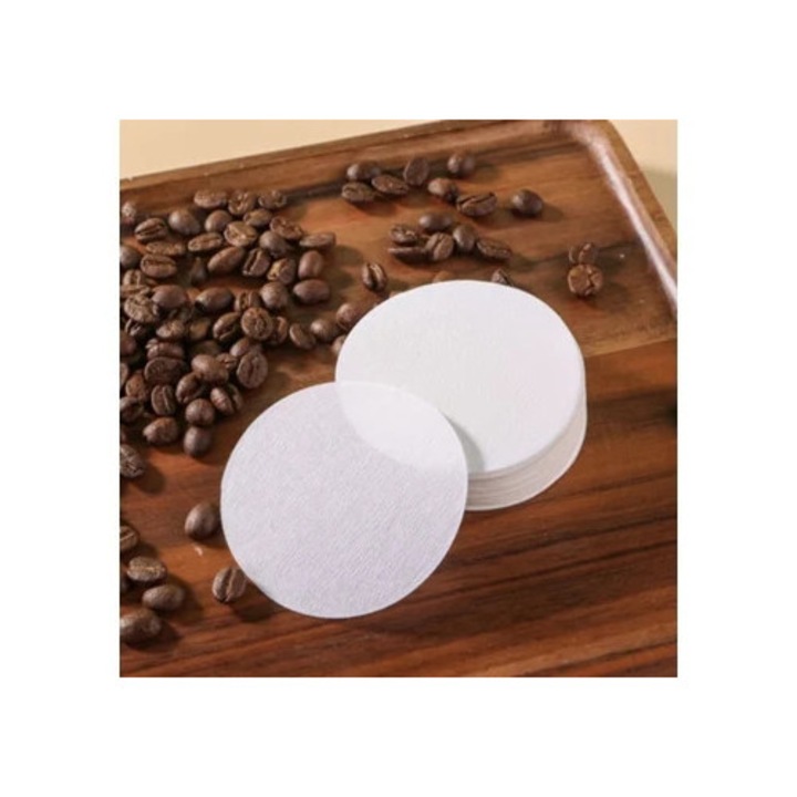 Set 100 filtre de hartie 53mm pentru aparate de cafea Moka