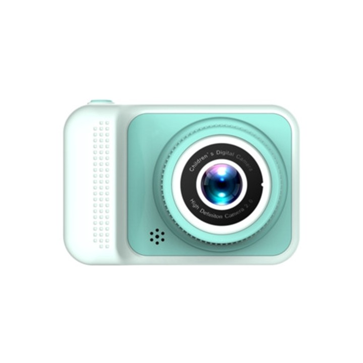Camera compacta 20MP HD cu camere duale pentru copii, verde