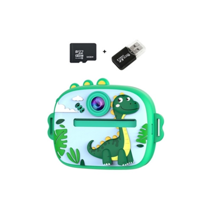 Camera foto instantanee S9, imprimanta termica 2.4 inch, recorder video HD, 32GB, mov