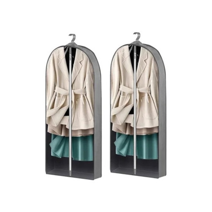 Ruhazsák 110cm, 2 darabos szett, szürke