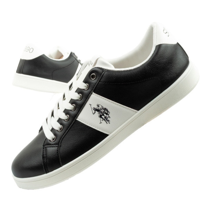 Pantofi sport U.S. Polo Assn., negri, piele ecologică, mărime 46